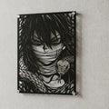 Cuadro decorativo en acero de Obanai Iguro de Kimetsu no Yaiba cortado a láser - Noxhound