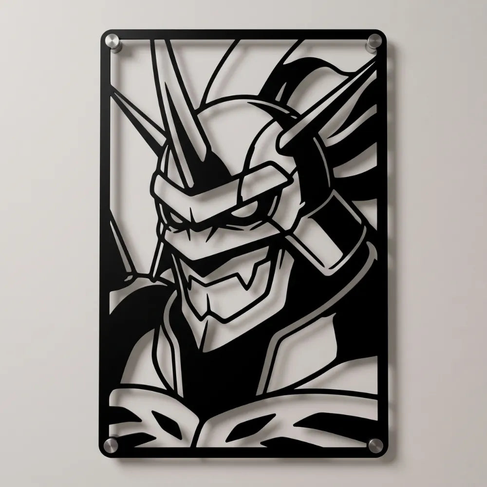 Cuadro Decorativo Anime Digimon Omnimon en Acero