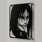 Cuadro decorativo en acero de Orochimaru de Naruto cortado a láser - Noxhound