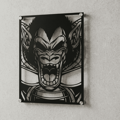 Cuadro Decorativo Anime Dragon Ball Ozaru en Acero