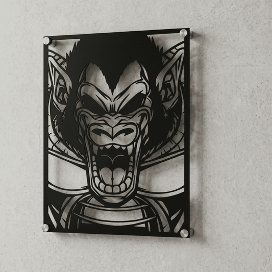 Cuadro Decorativo Anime Dragon Ball Ozaru en Acero