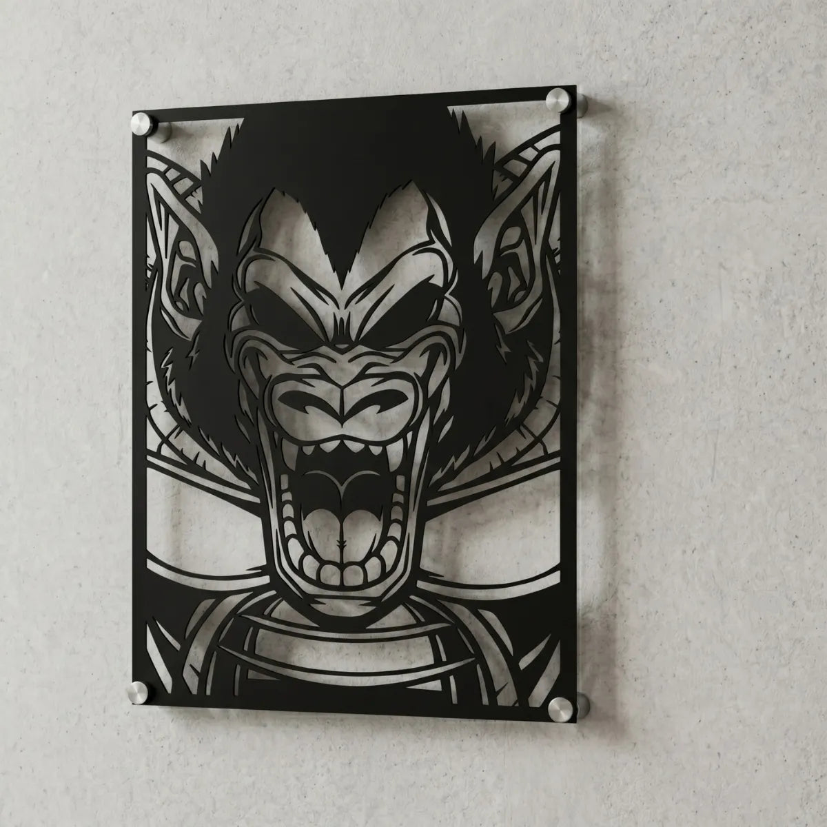 Cuadro decorativo en acero de Ozaru de Dragon Ball cortado a láser - Noxhound