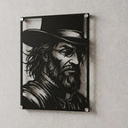 Cuadro Decorativo Videojuego Bloodborne Padre Gascoigne en Acero