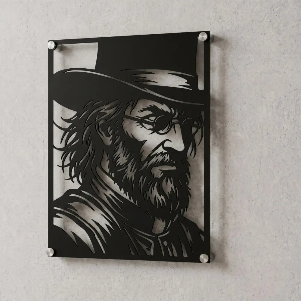Cuadro Decorativo Videojuego Bloodborne Padre Gascoigne en Acero