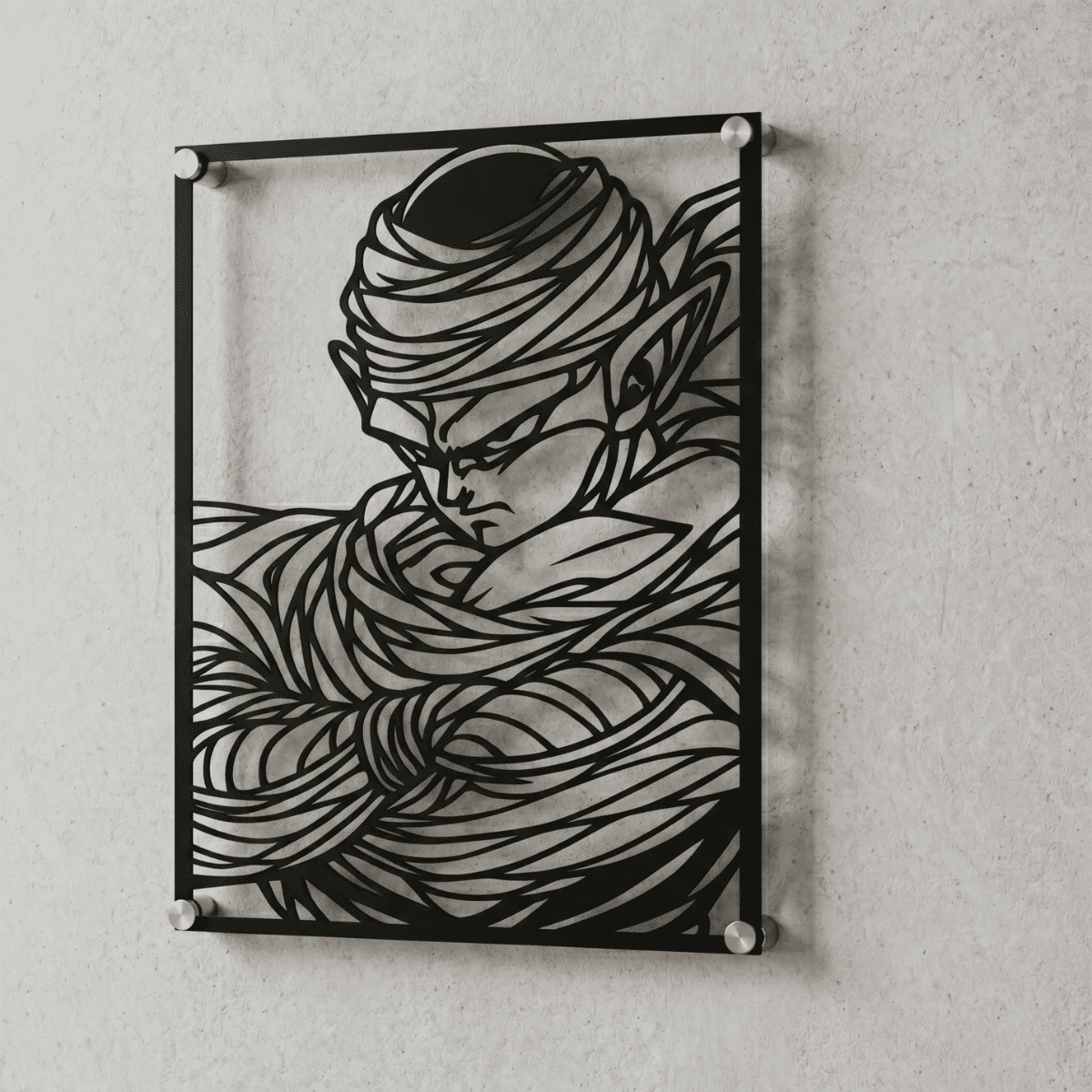 Cuadro Decorativo Anime Dragon Ball Piccolo en Acero