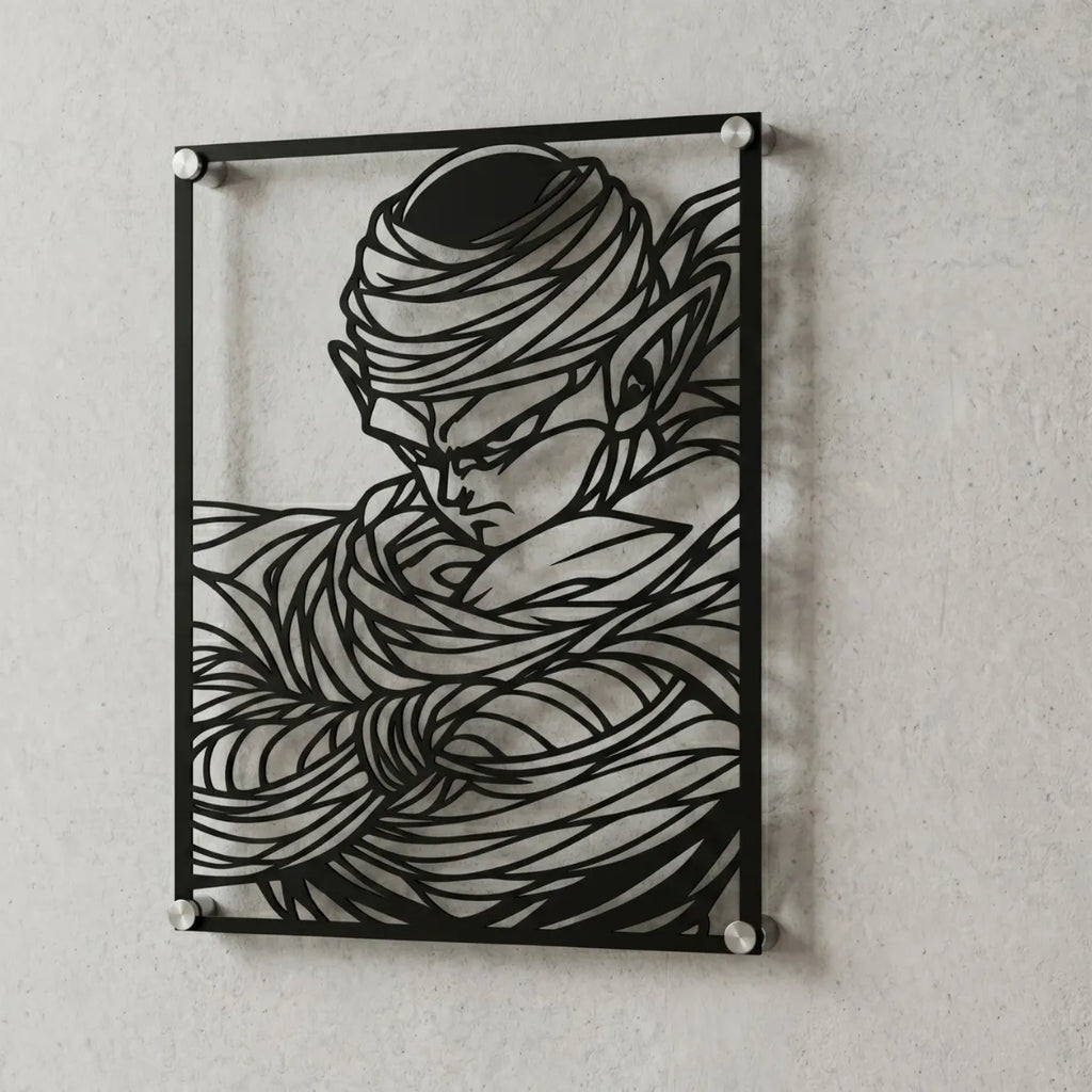 Cuadro decorativo en acero de Piccolo de Dragon Ball cortado a láser - Noxhound