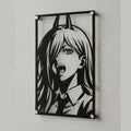 Cuadro decorativo en acero de Power de Chainsaw Man cortado a láser - Noxhound