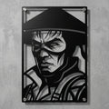 Cuadro Decorativo Videojuego Mortal Kombat Raiden en Acero