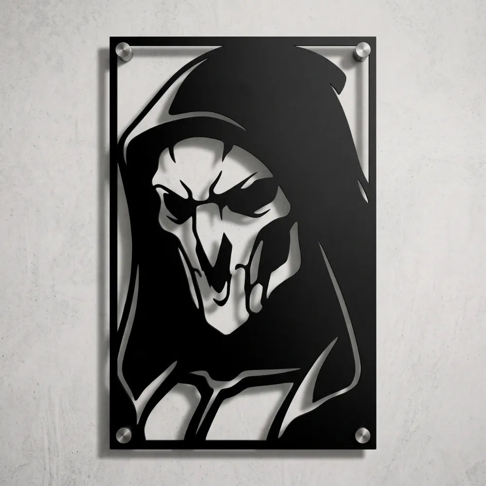 Cuadro Decorativo Videojuego Overwatch Reaper en Acero
