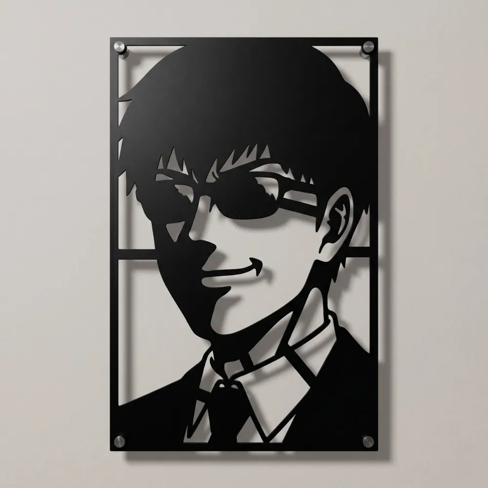 Cuadro Decorativo Anime Mob Psycho 100 Reigen Arataka en Acero