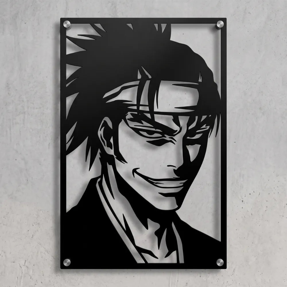 Cuadro Decorativo Anime Bleach Renji Abarai en Acero