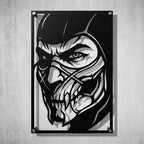 Cuadro Decorativo Videojuego Mortal Kombat Reptile en Acero