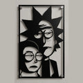 Cuadro Decorativo Serie Rick and Morty en Acero