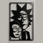 Cuadro Decorativo Serie Rick and Morty en Acero
