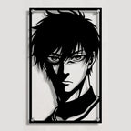 Cuadro decorativo en acero de Rin Itoshi de Blue Lock cortado a láser - Noxhound
