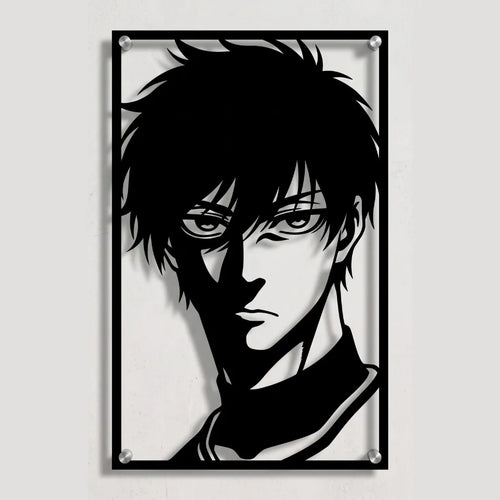 Cuadro decorativo en acero de Rin Itoshi de Blue Lock cortado a láser - Noxhound