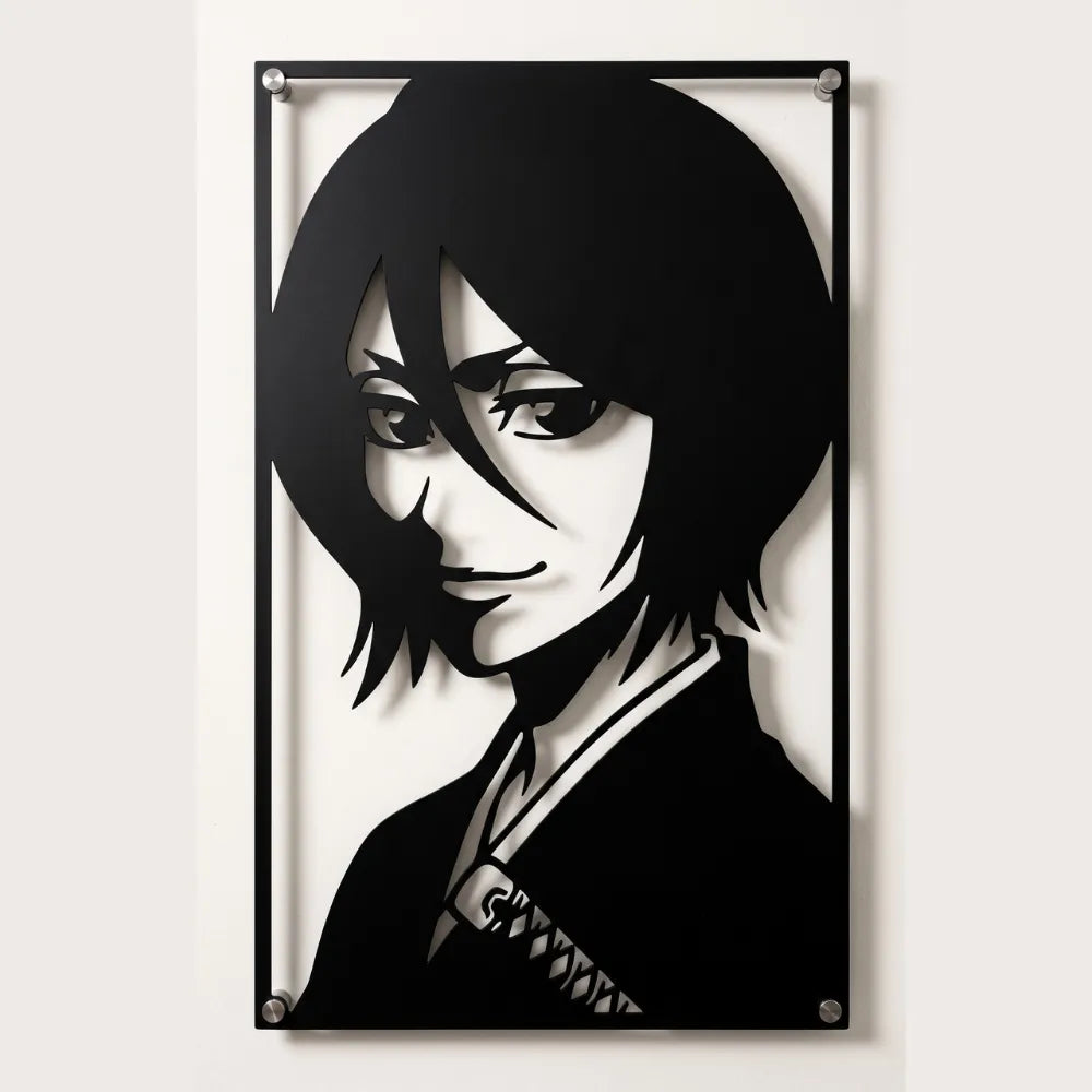 Cuadro Decorativo Anime Bleach Rukia Kuchiki en Acero