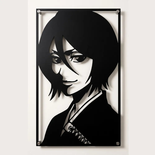 Cuadro Decorativo Anime Bleach Rukia Kuchiki en Acero