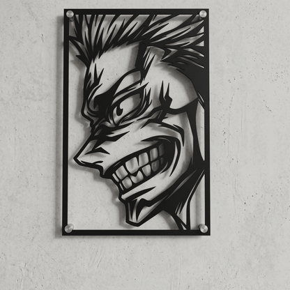 Cuadro Decorativo Anime Jujutsu Kaisen Ryomen Sukuna en Acero