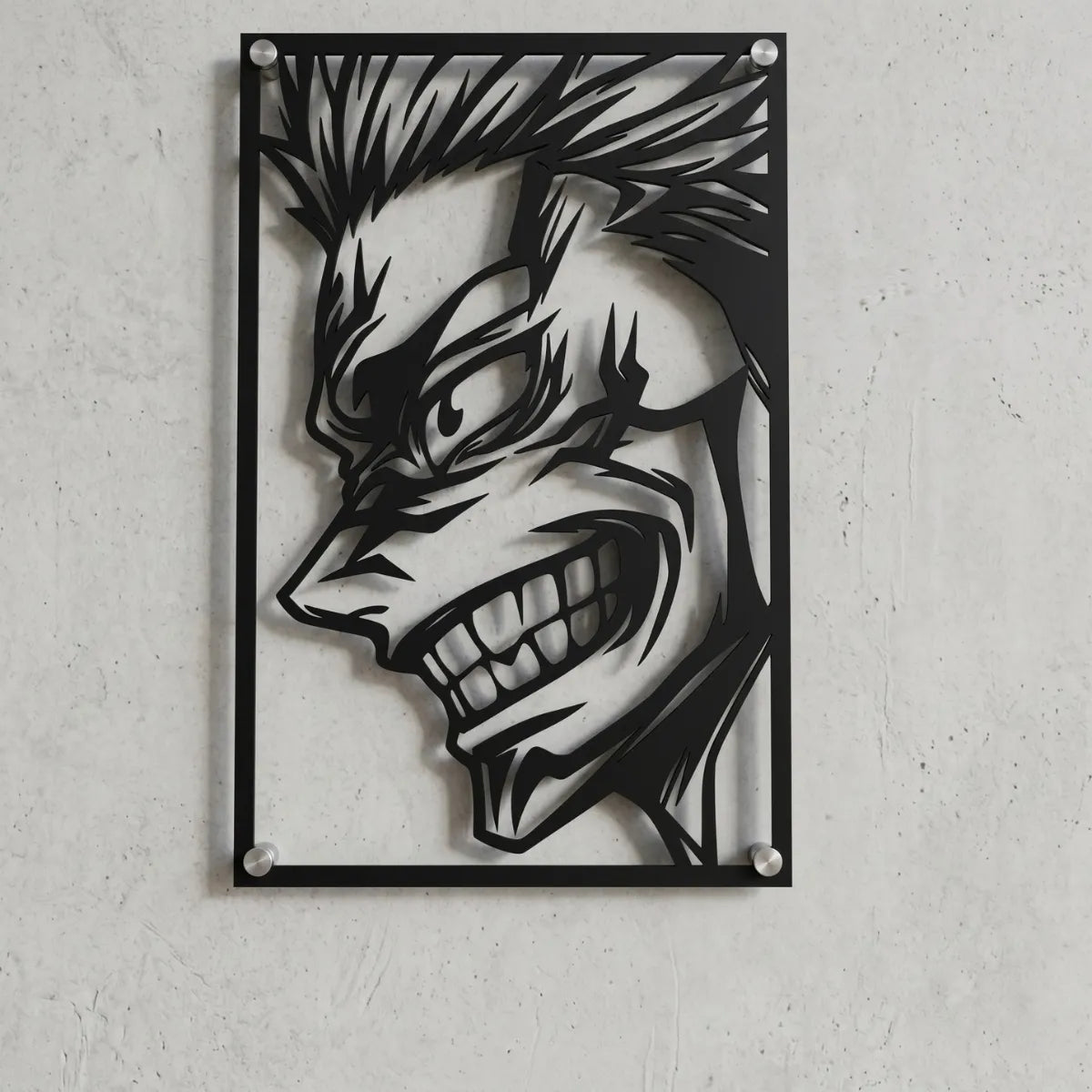 Cuadro decorativo en acero de Ryomen Sukuna de Jujutsu Kaisen cortado a láser - Noxhound