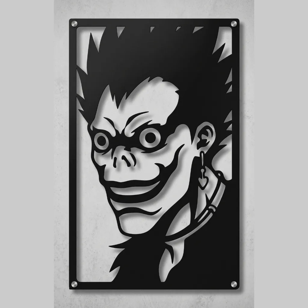 Cuadro decorativo en acero de Ryuk de Death Note cortado a láser - Noxhound