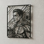 Cuadro decorativo en acero de Shazam de DC cortado a láser - Noxhound