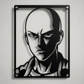 Cuadro decorativo en acero de Saitama de One Punch Man cortado a láser - Noxhound