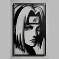 Cuadro decorativo en acero de Sakura Haruno de Naruto cortado a láser - Noxhound
