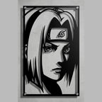 Cuadro decorativo en acero de Sakura Haruno de Naruto cortado a láser - Noxhound