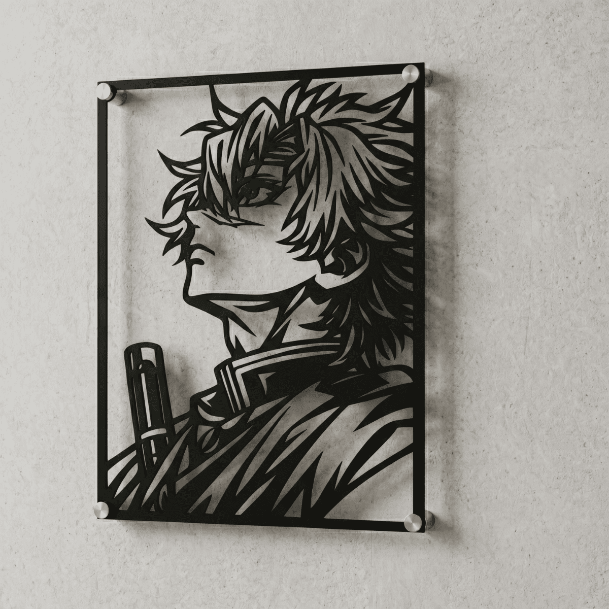 Cuadro Decorativo Anime Kimetsu no Yaiba Sanemi Shinazugawa en Acero