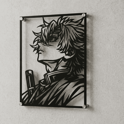 Cuadro Decorativo Anime Kimetsu no Yaiba Sanemi Shinazugawa en Acero