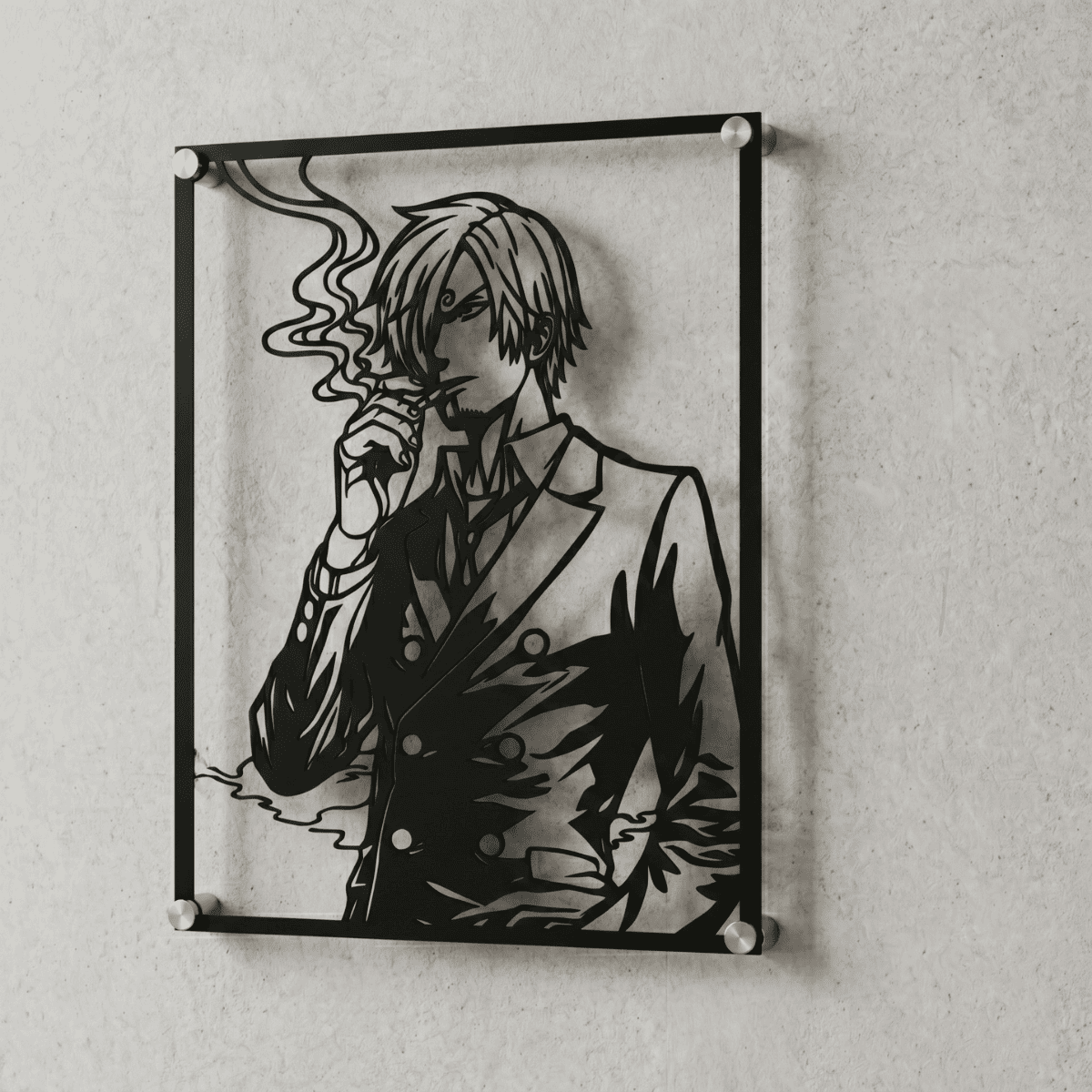 Cuadro Decorativo Anime One Piece Sanji en Acero