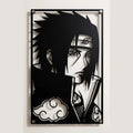 Cuadro Decorativo Anime Naruto Sasuke Akatsuki en Acero