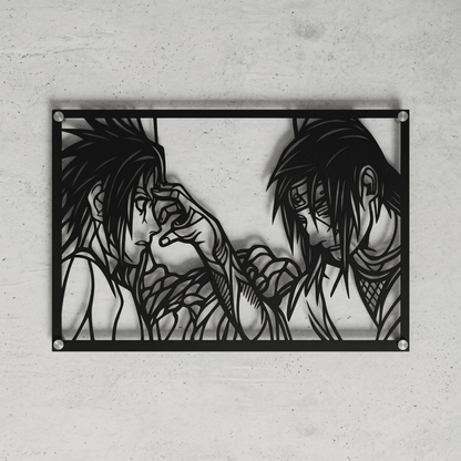 Cuadro Decorativo Anime Naruto Sasuke e Itachi en Acero
