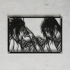 Cuadro decorativo en acero de Sasuke e Itachi de Naruto cortado a láser - Noxhound