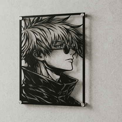 Cuadro Decorativo Anime Jujutsu Kaisen Satoru Gojo en Acero