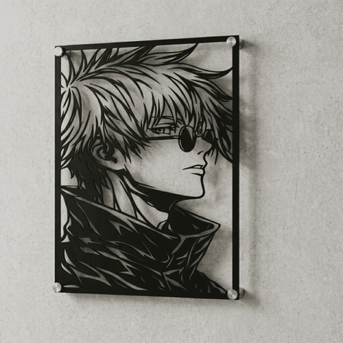 Cuadro Decorativo Anime Jujutsu Kaisen Satoru Gojo en Acero