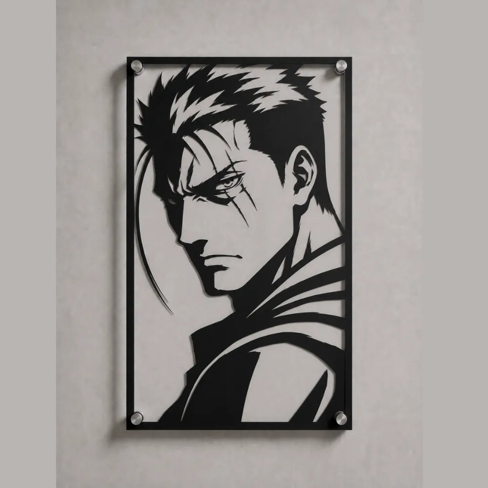 Cuadro Decorativo Anime Fullmetal Alchemist Scar en Acero