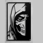 Cuadro Decorativo Videojuego Mortal Kombat Scorpion en Acero