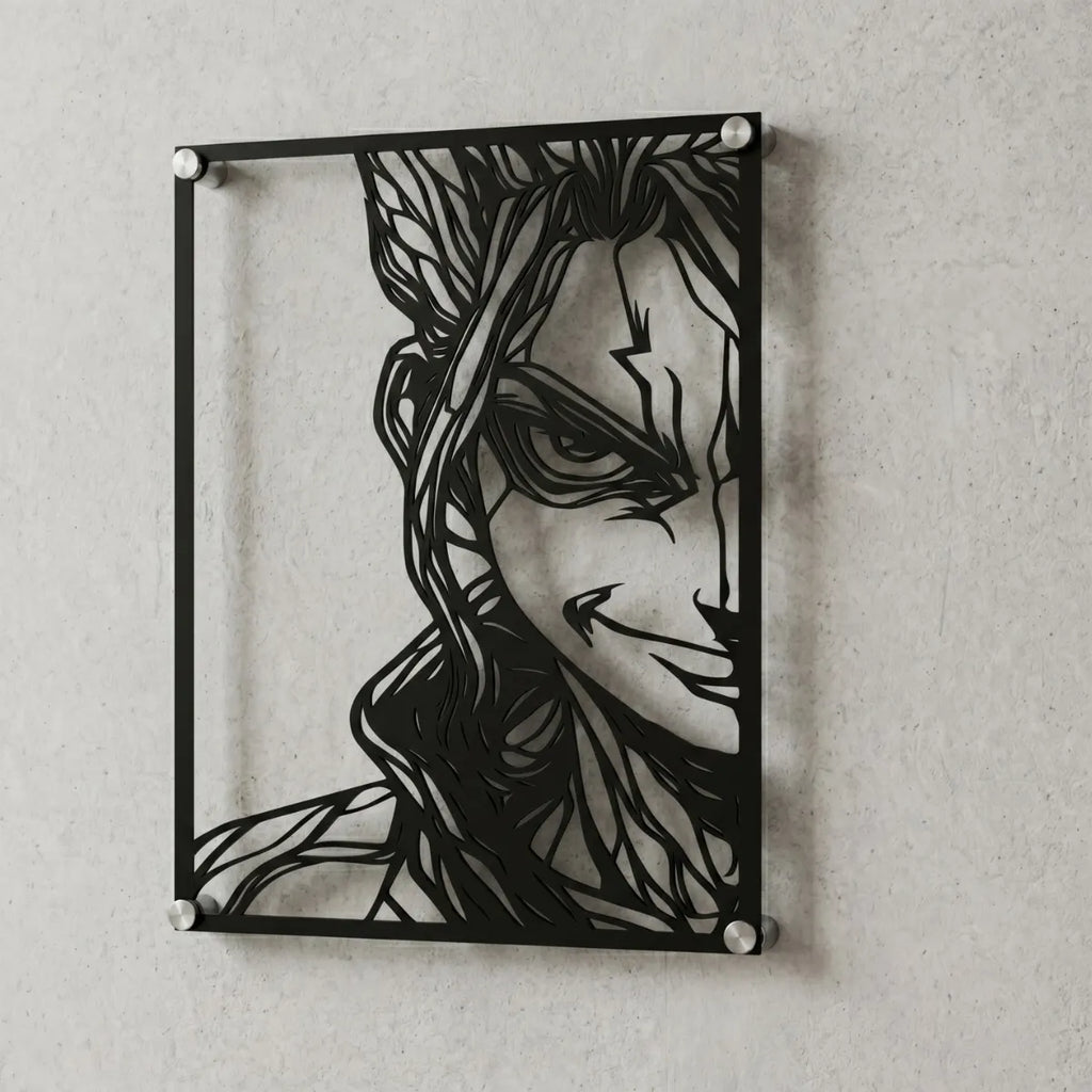 Cuadro decorativo en acero de Senku Ishigami de Dr Stone cortado a láser - Noxhound