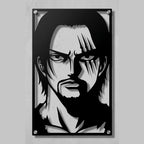 Cuadro decorativo en acero de Shanks el Pelirrojo Versión B de One Piece cortado a láser - Noxhound