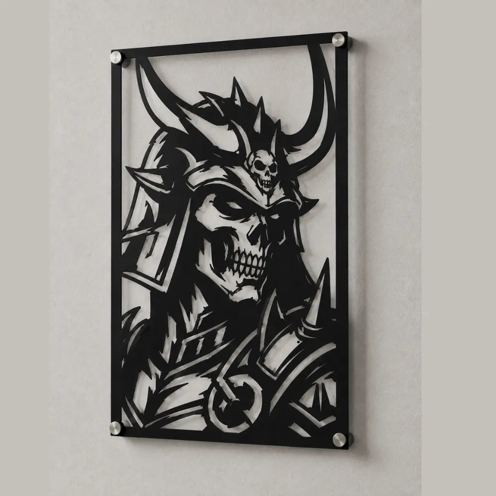 Cuadro Decorativo Videojuego Mortal Kombat Shao Kahn en Acero