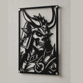Cuadro Decorativo Videojuego Mortal Kombat Shao Kahn en Acero