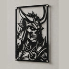 Cuadro Decorativo Videojuego Mortal Kombat Shao Kahn en Acero