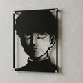 Cuadro decorativo en acero de Shigeo Kageyama de Mob Psycho 100 cortado a láser - Noxhound
