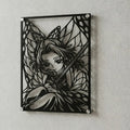 Cuadro decorativo en acero de Shinobu Kocho de Kimetsu no Yaiba cortado a láser - Noxhound
