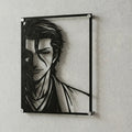 Cuadro decorativo en acero de Sosuke Aizen de Bleach cortado a láser - Noxhound