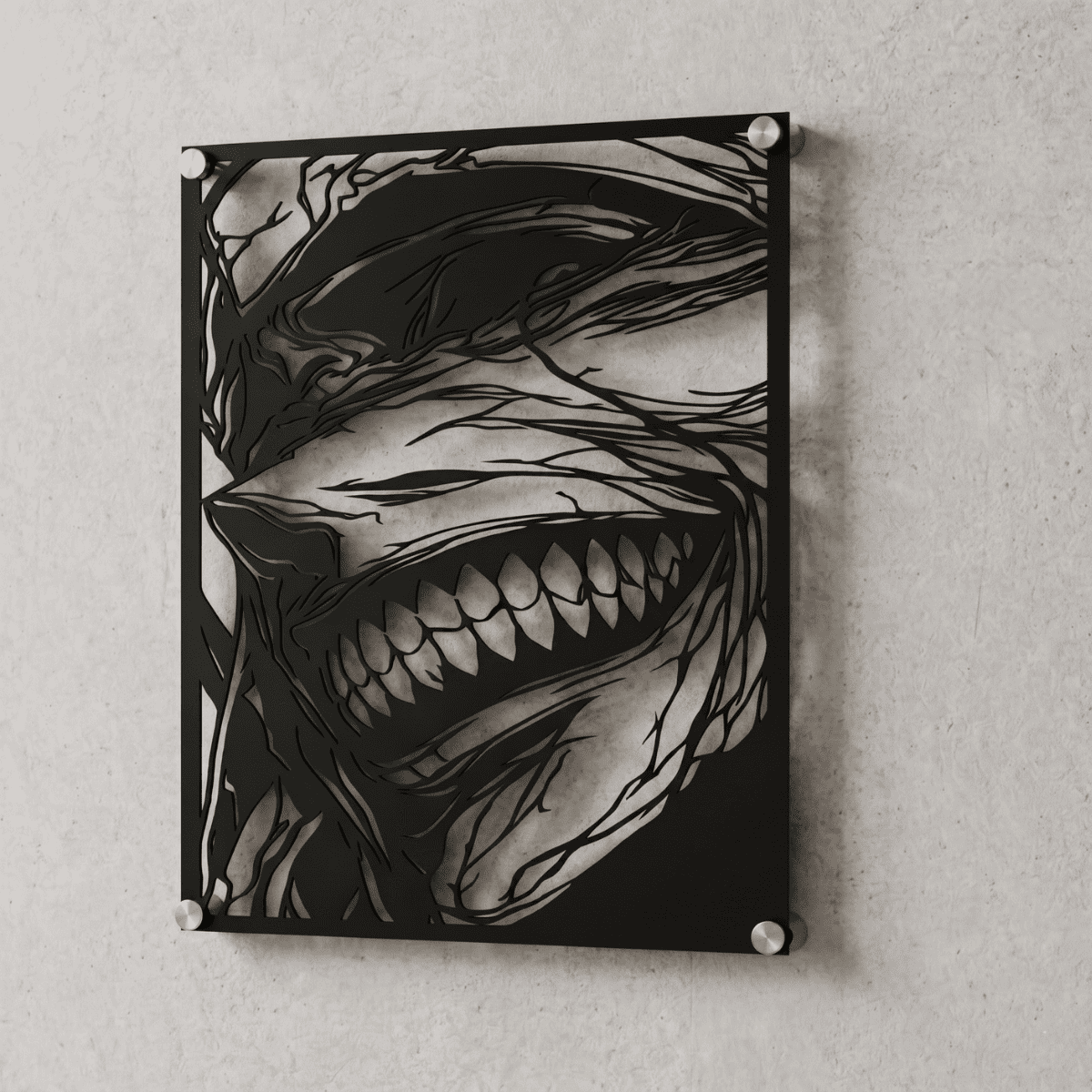Cuadro Decorativo Anime Solo Leveling Statue of God en Acero