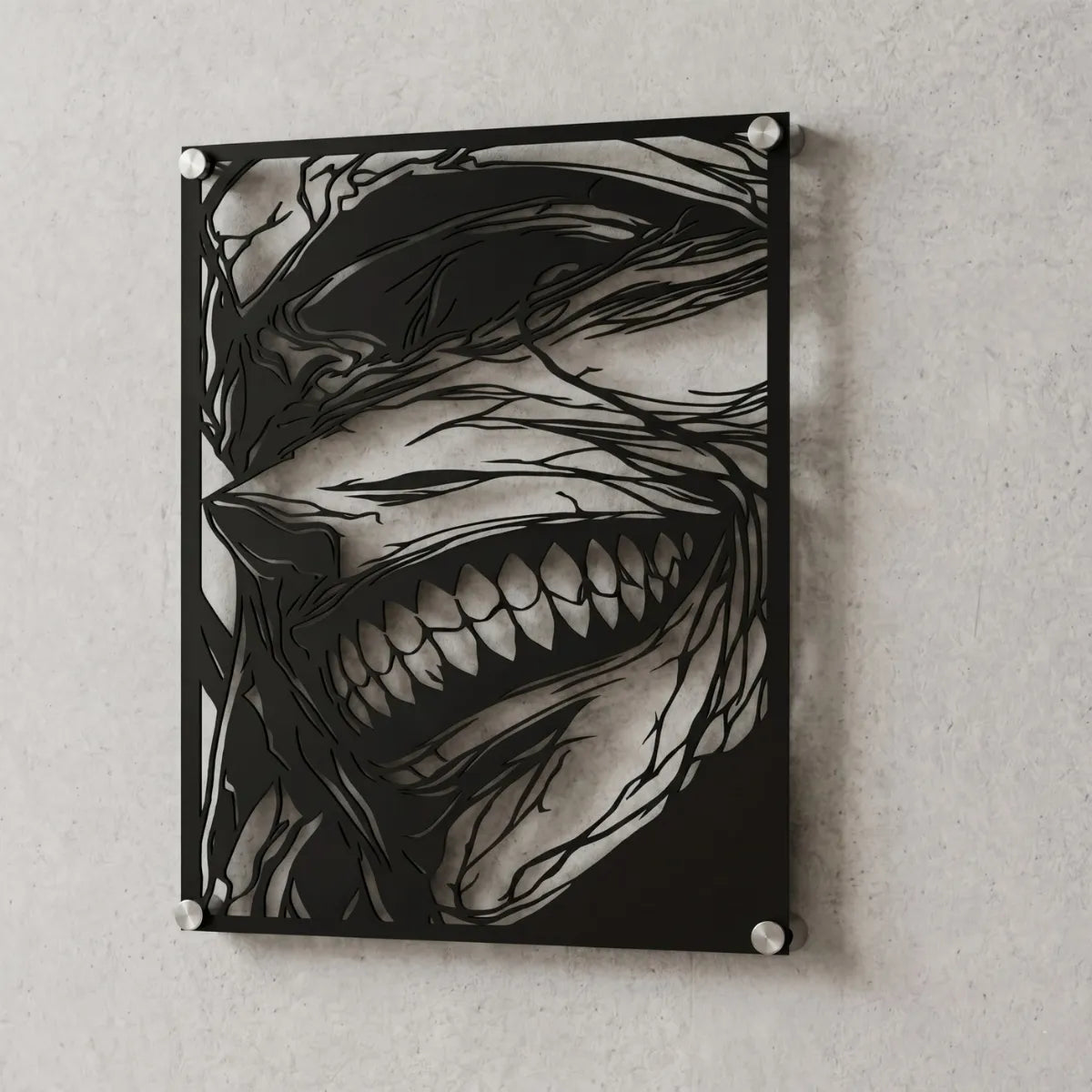 Cuadro decorativo en acero de Statue of God de Solo Leveling cortado a láser - Noxhound