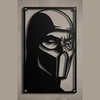 Cuadro Decorativo Videojuego Mortal Kombat Sub Zero en Acero